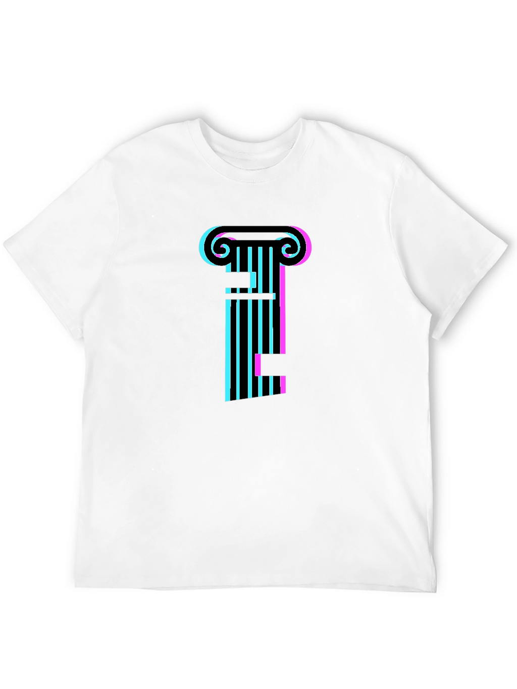 Vaporwave Column Black T-Shirt
