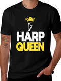 Harp Queen T-Shirt - Musical Instrument Tee