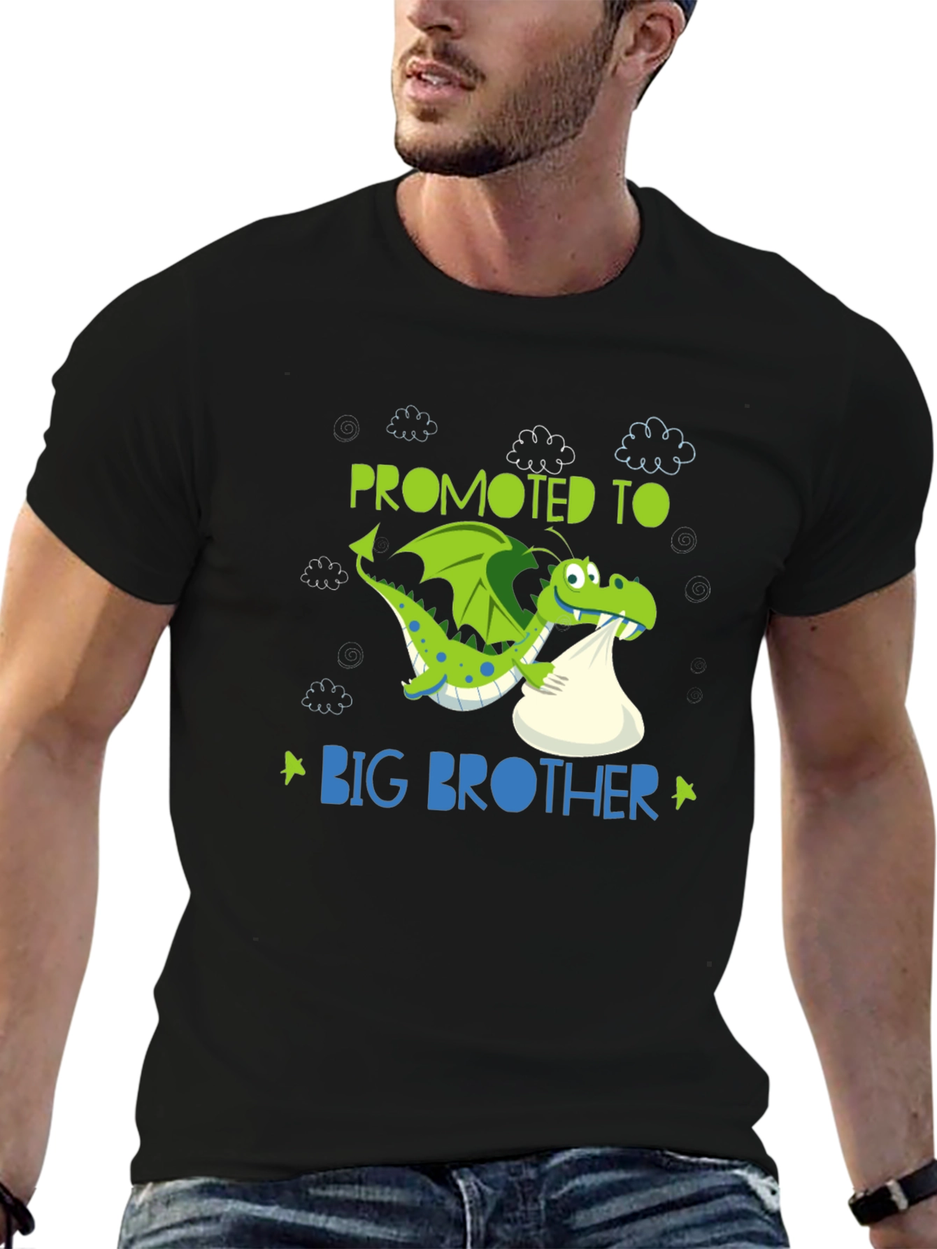 Promoted to Big Brother T-Shirt - Dragon Design