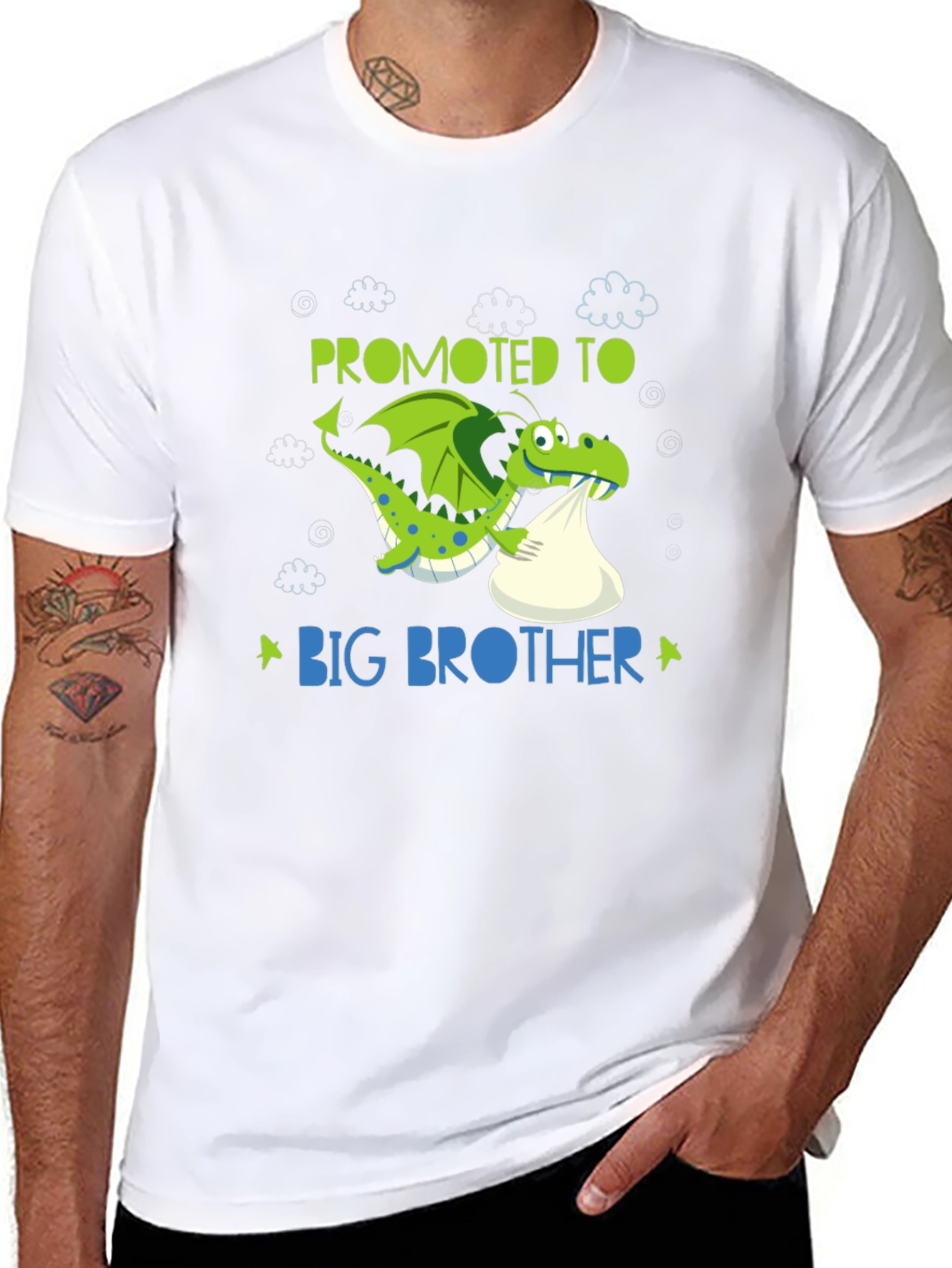 Promoted to Big Brother T-Shirt - Dragon Design
