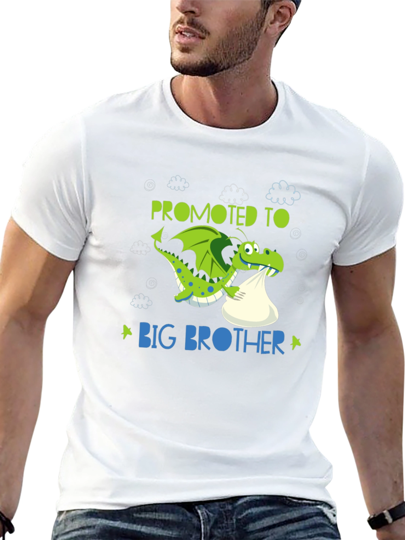 Promoted to Big Brother T-Shirt - Dragon Design