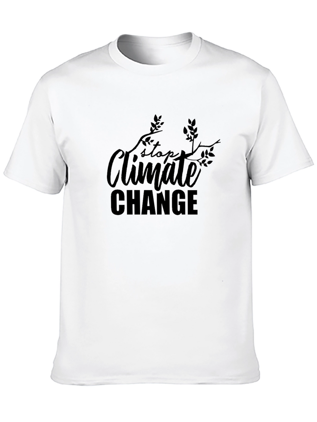 Stop Climate Change T-Shirt - Eco-Friendly
