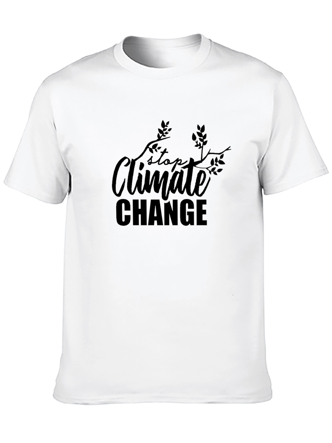 Stop Climate Change T-Shirt - Eco-Friendly