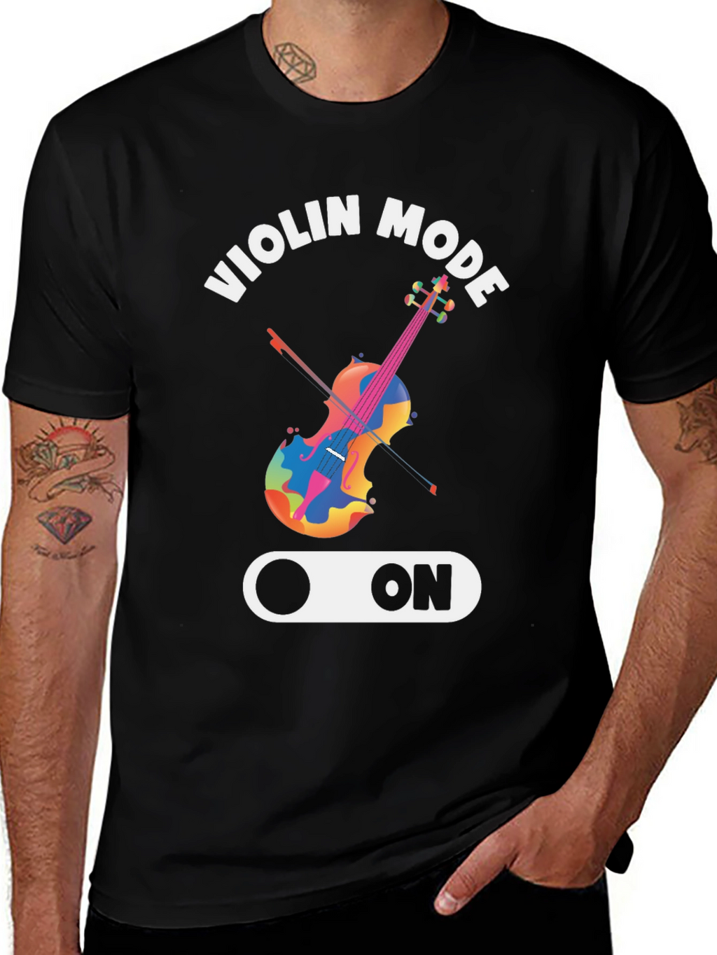 Violin Mode ON - Novelty Musician T-Shirt