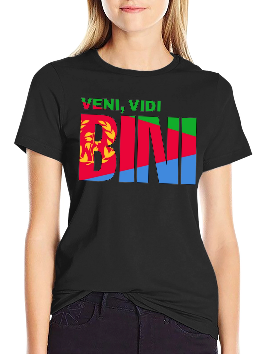 Veni Vidi BINI Eritrean Flag Graphic T-Shirt