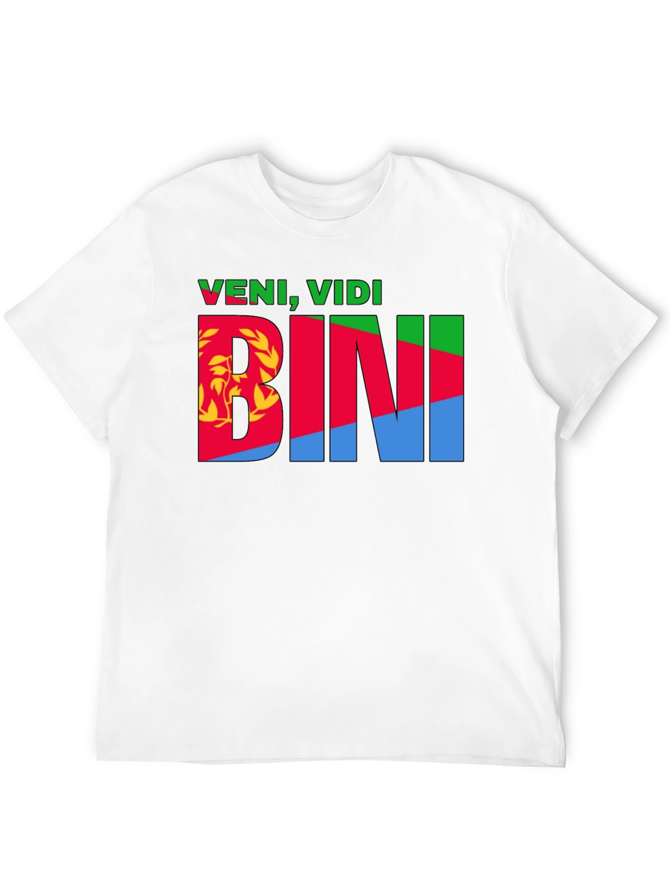Veni Vidi BINI Eritrean Flag Graphic T-Shirt