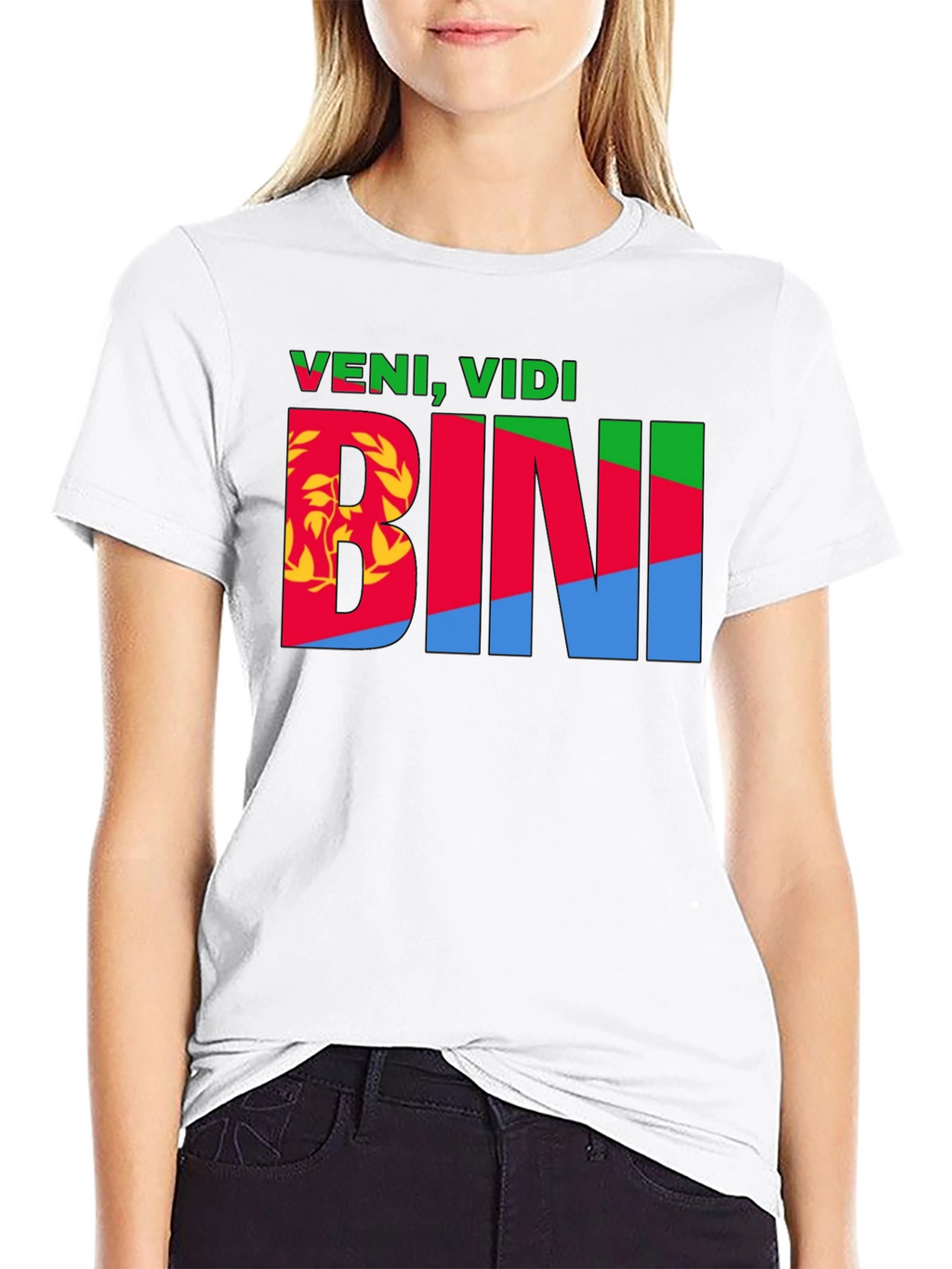 Veni Vidi BINI Eritrean Flag Graphic T-Shirt