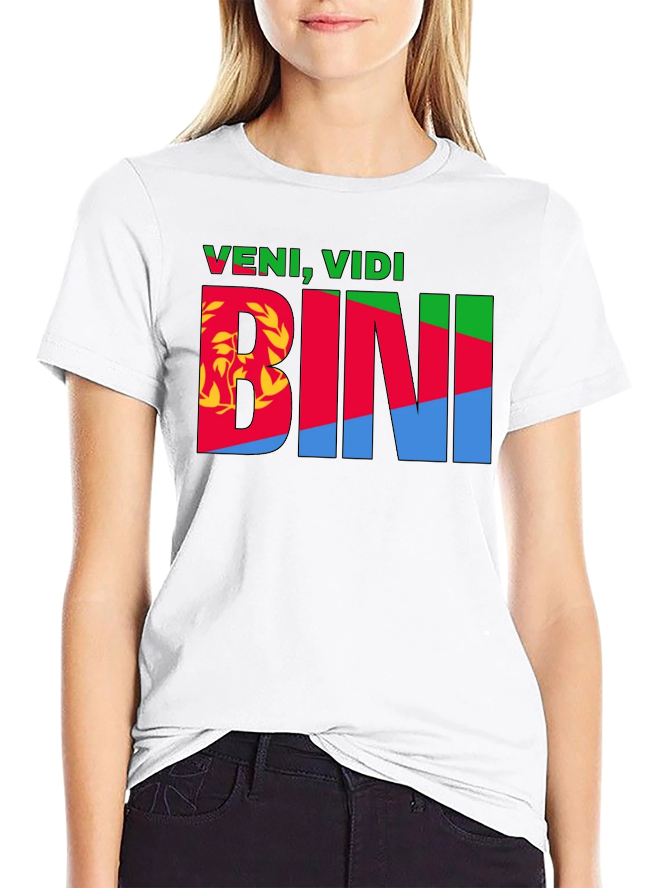 Veni Vidi BINI Eritrean Flag Graphic T-Shirt