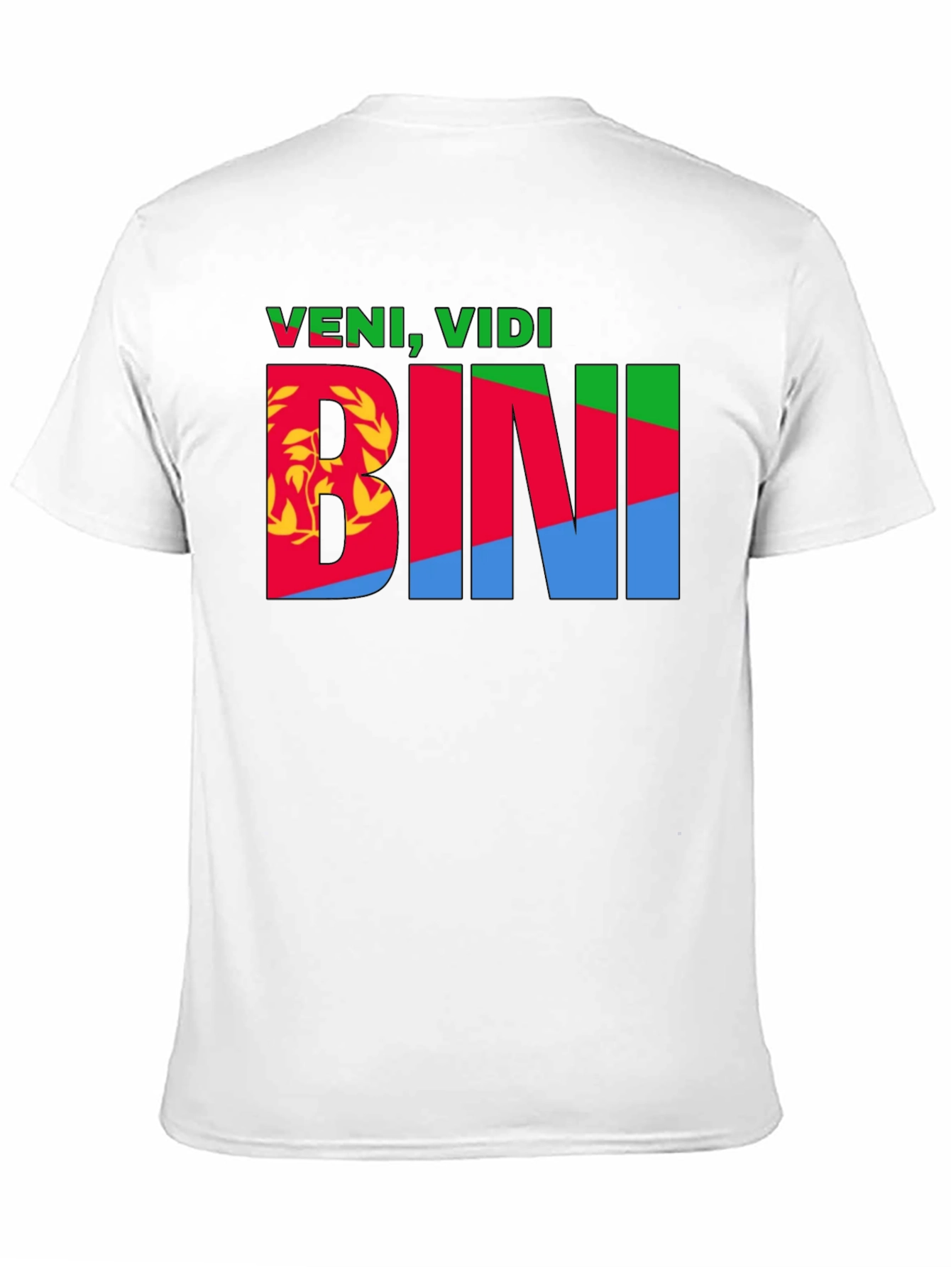 Veni Vidi BINI Eritrean Flag Graphic T-Shirt