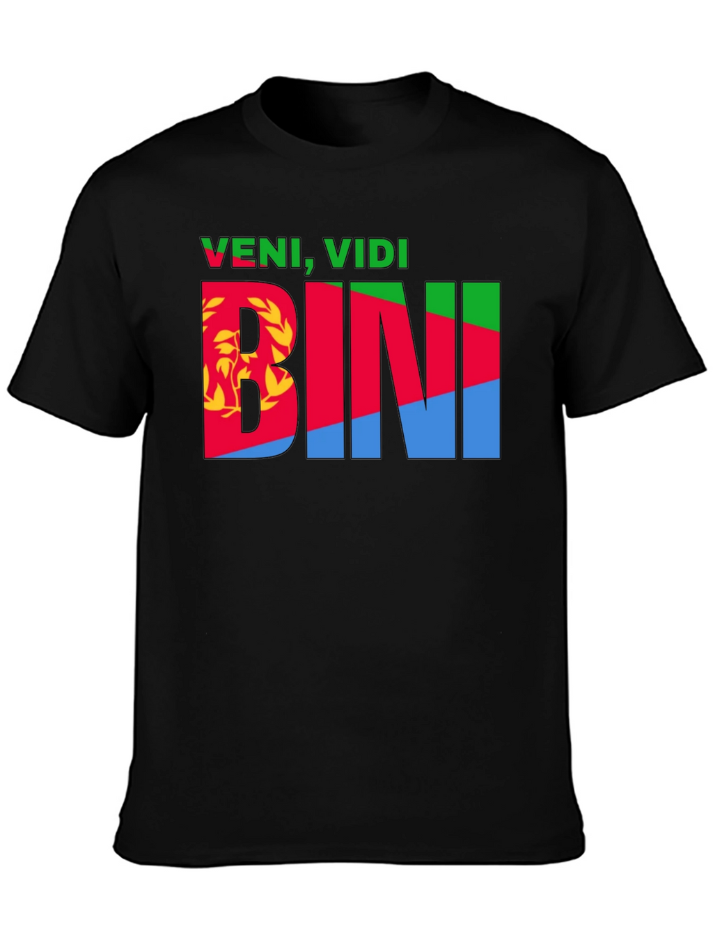 Veni Vidi BINI Eritrean Flag Graphic T-Shirt