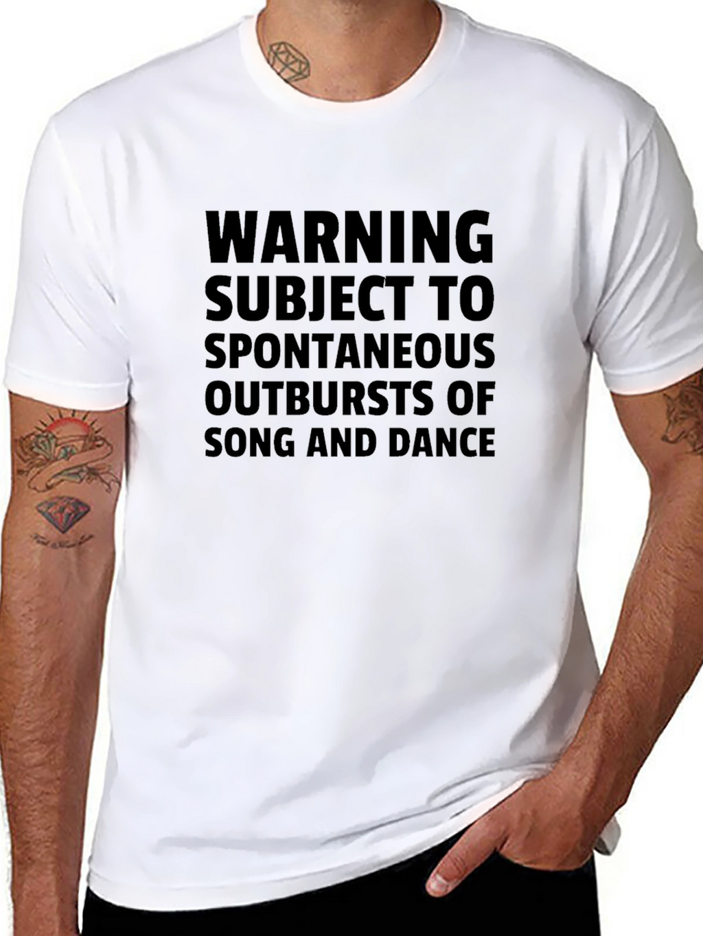 Warning Spontaneous Outbursts Song & Dance T-Shirt