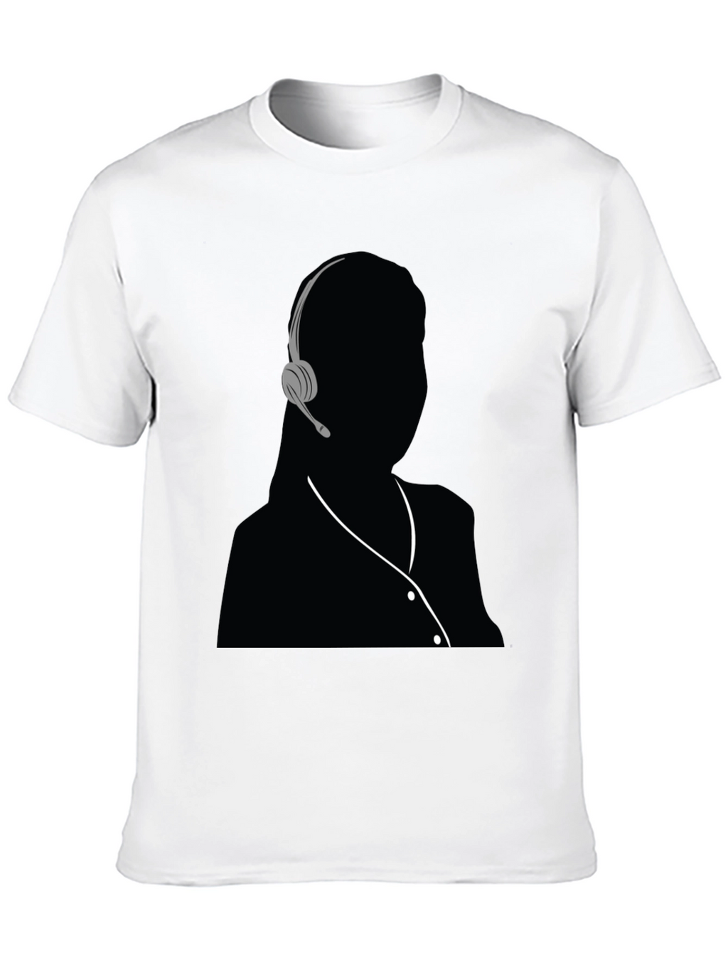 Headset Silhouette Graphic T-Shirt