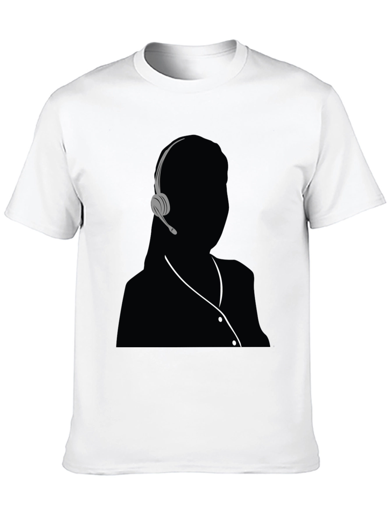 Headset Silhouette Graphic T-Shirt