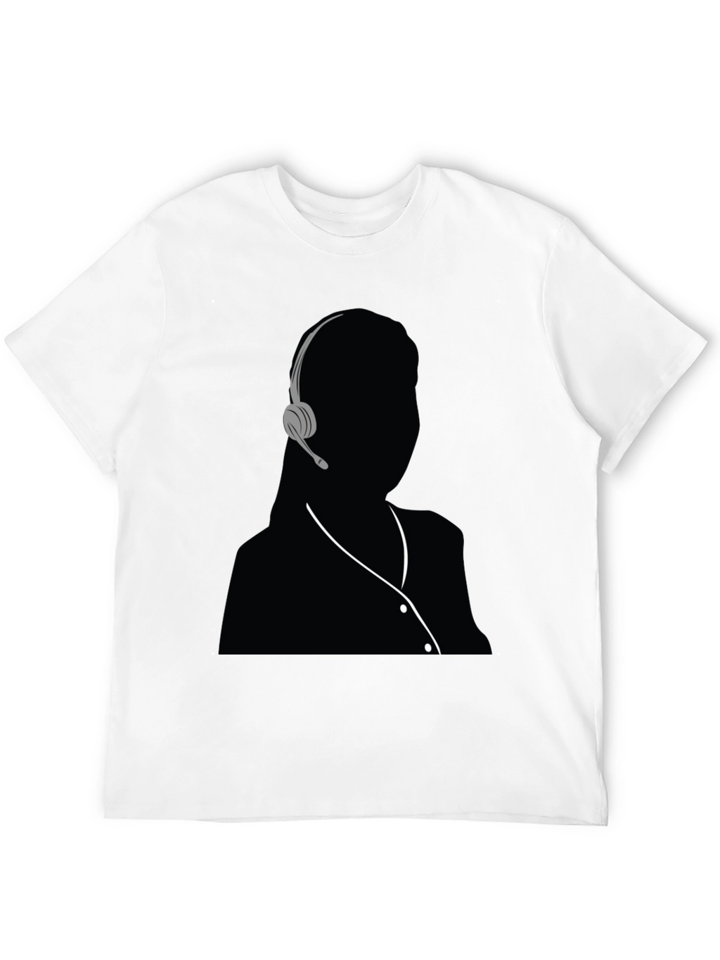 Headset Silhouette Graphic T-Shirt