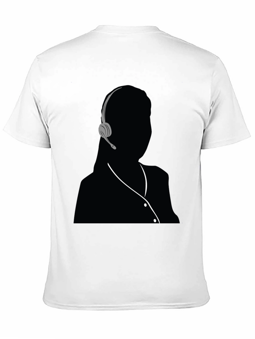 Headset Silhouette Graphic T-Shirt
