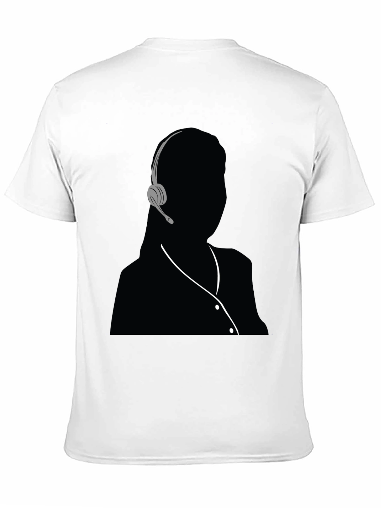 Headset Silhouette Graphic T-Shirt