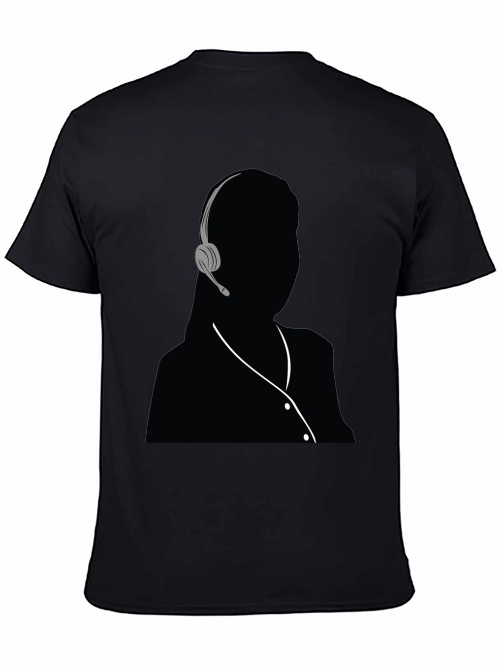 Headset Silhouette Graphic T-Shirt