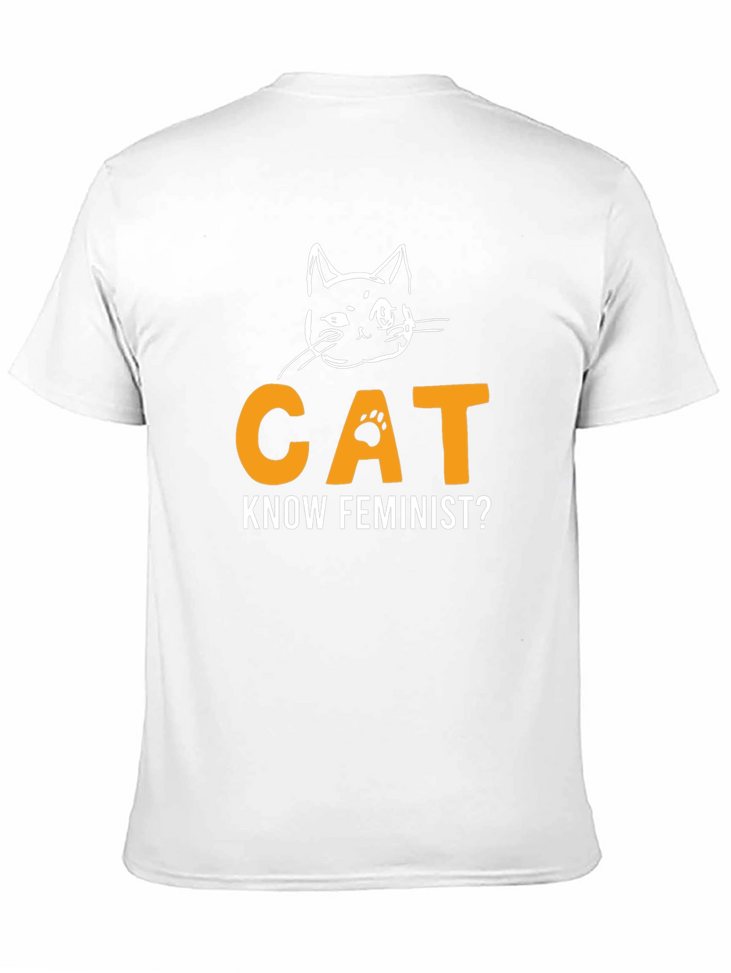 Cat Know Feminist? Graphic T-Shirt - Black