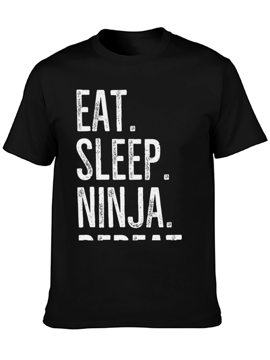 Eat Sleep Ninja Repeat Black T-Shirt