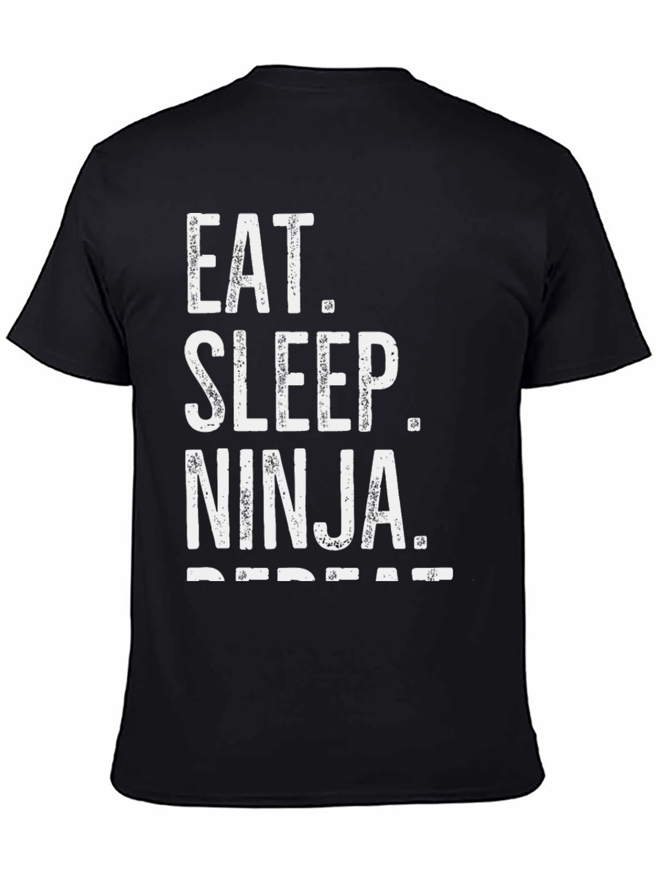 Eat Sleep Ninja Repeat Black T-Shirt