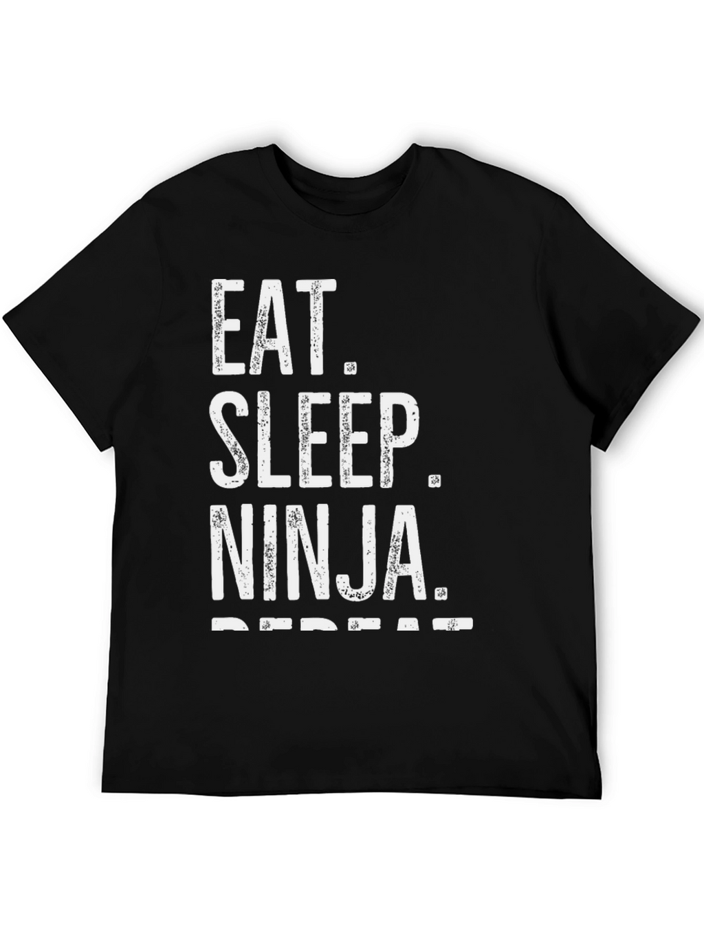 Eat Sleep Ninja Repeat Black T-Shirt