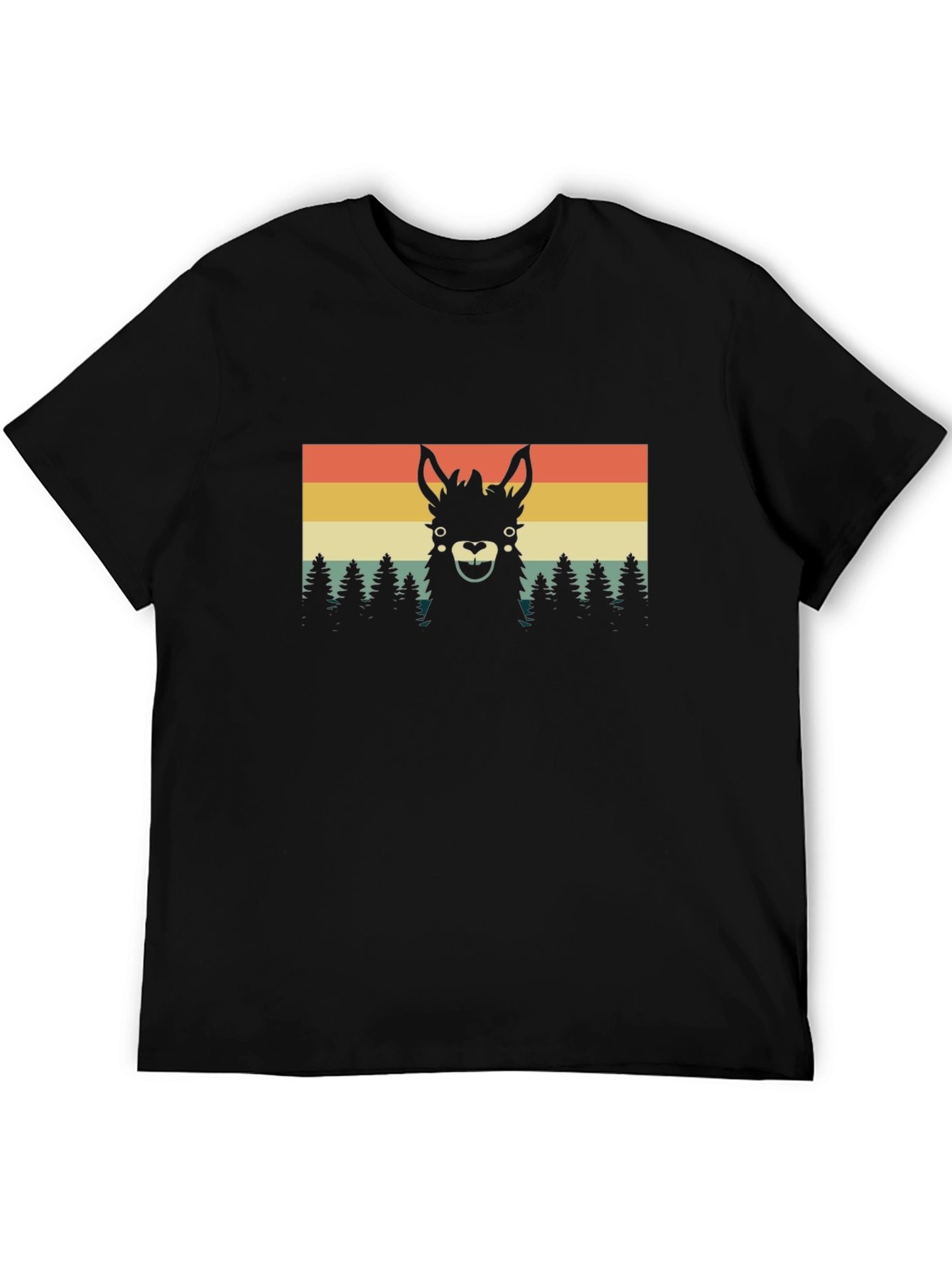 Retro Llama Tee - Vintage Style Graphic T-Shirt