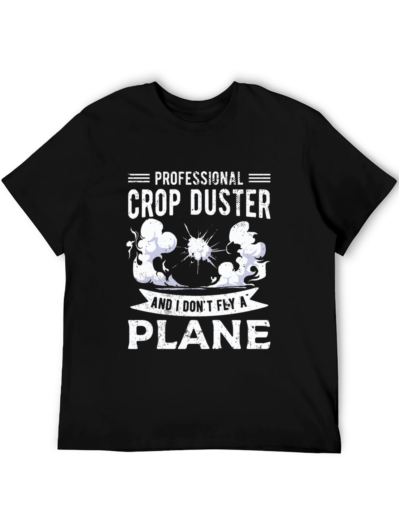 Professional Crop Duster Novelty Graphic Tee