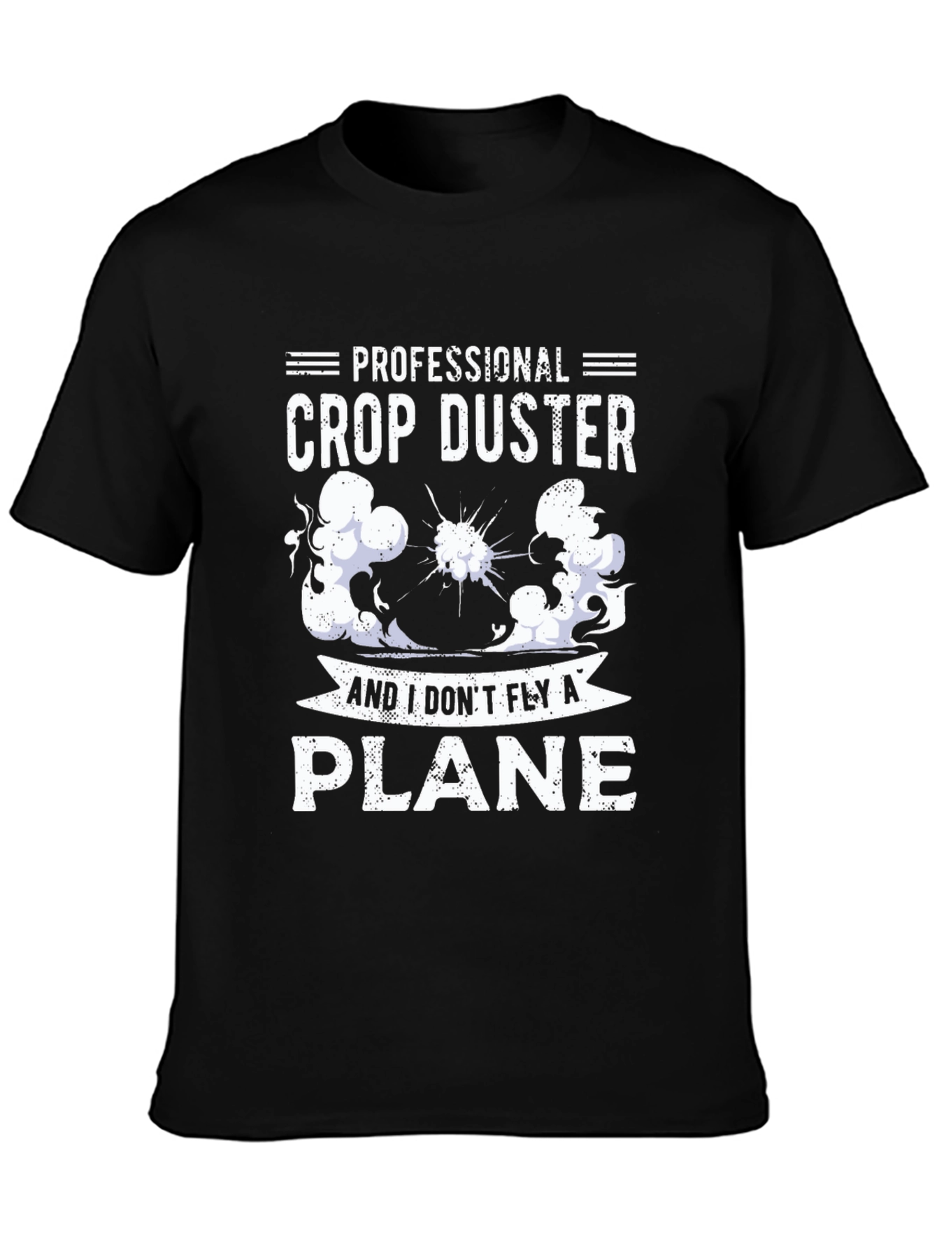 Professional Crop Duster Novelty Graphic Tee