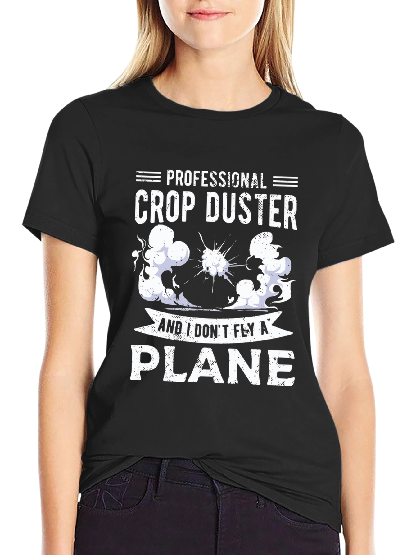 Professional Crop Duster Novelty Graphic Tee