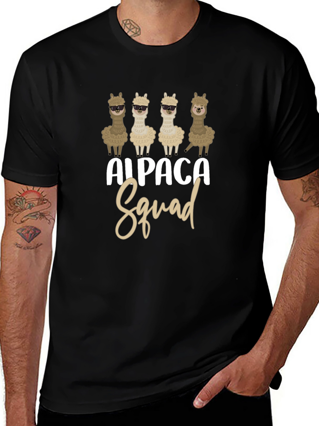 Alpaca Squad Graphic T-Shirt