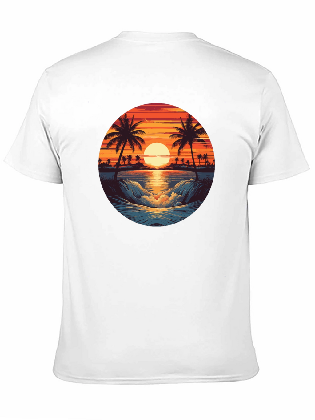 Tropical Sunset Graphic T-Shirt