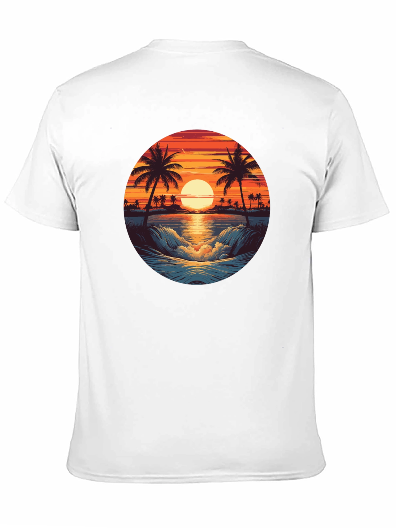 Tropical Sunset Graphic T-Shirt
