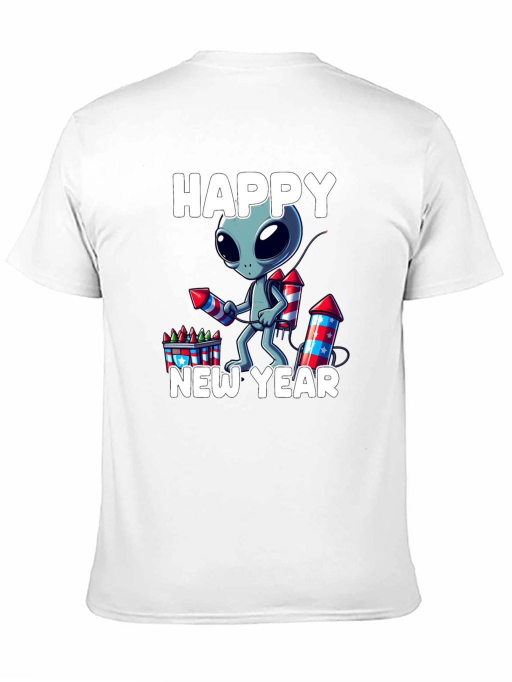 Happy New Year Alien Graphic Tee