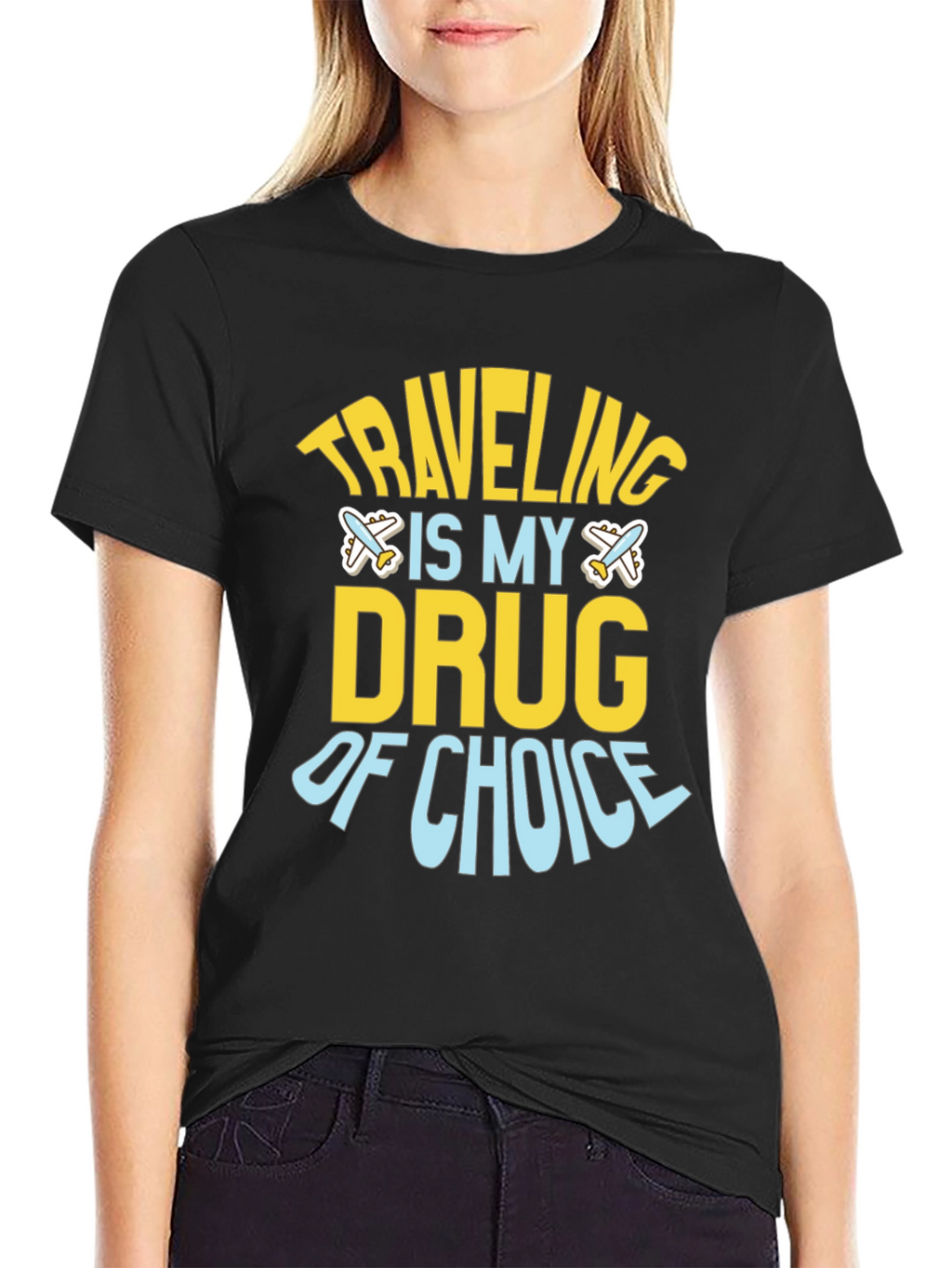 Traveling Is My Drug of Choice Graphic Tee