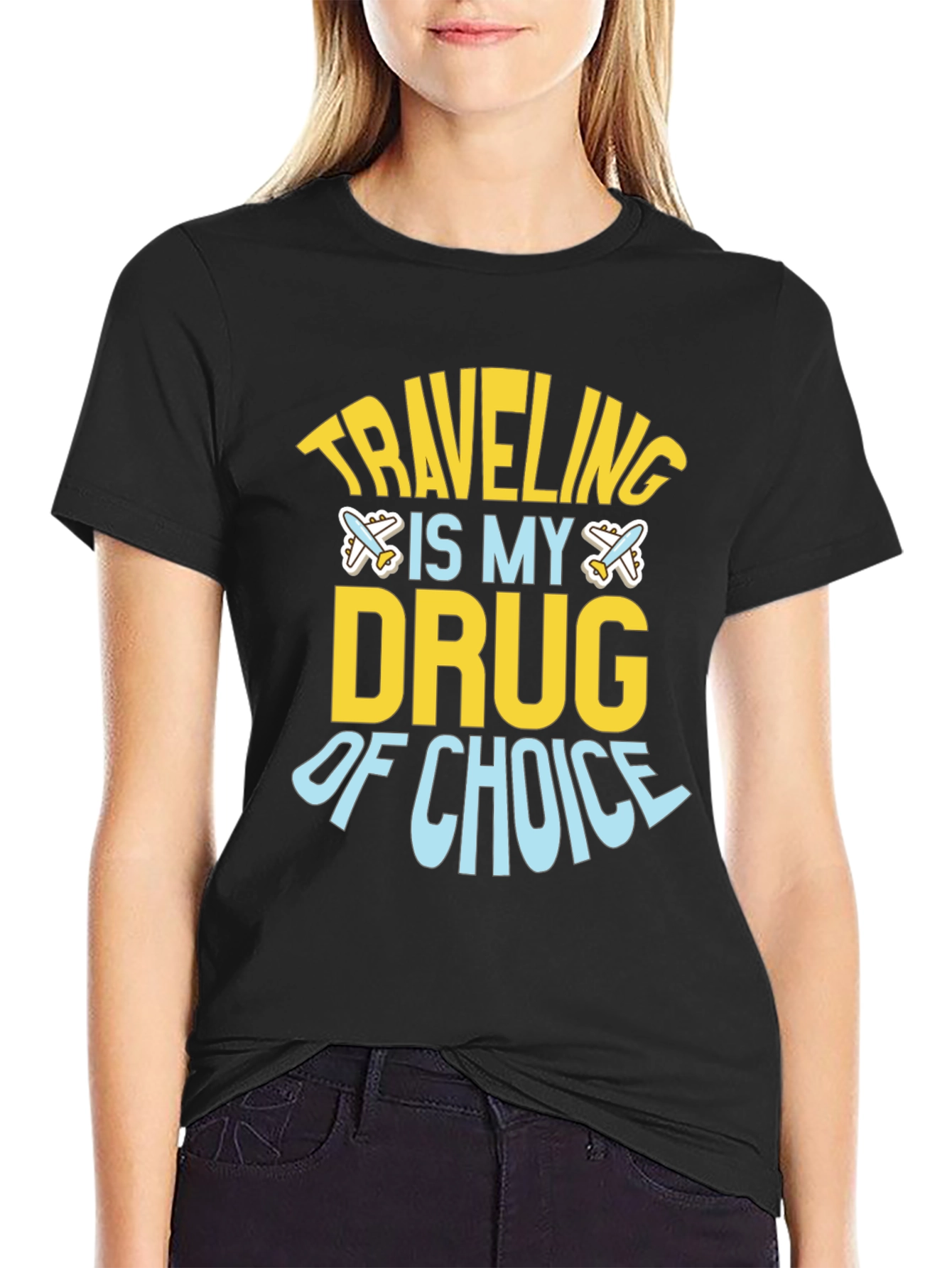 Traveling Is My Drug of Choice Graphic Tee