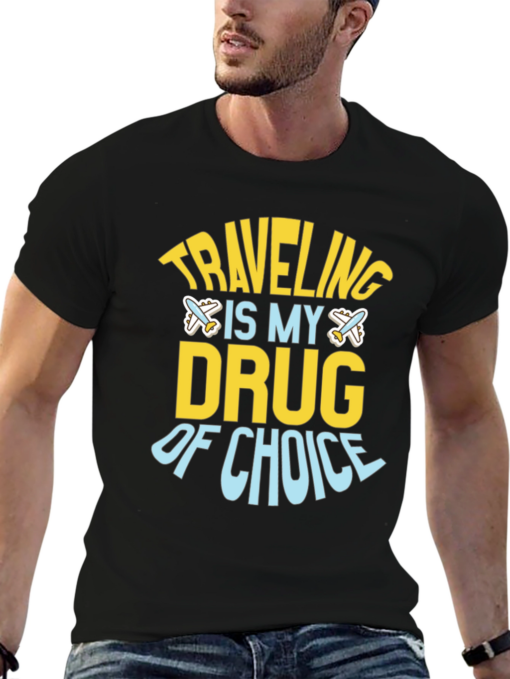 Traveling Is My Drug of Choice Graphic Tee