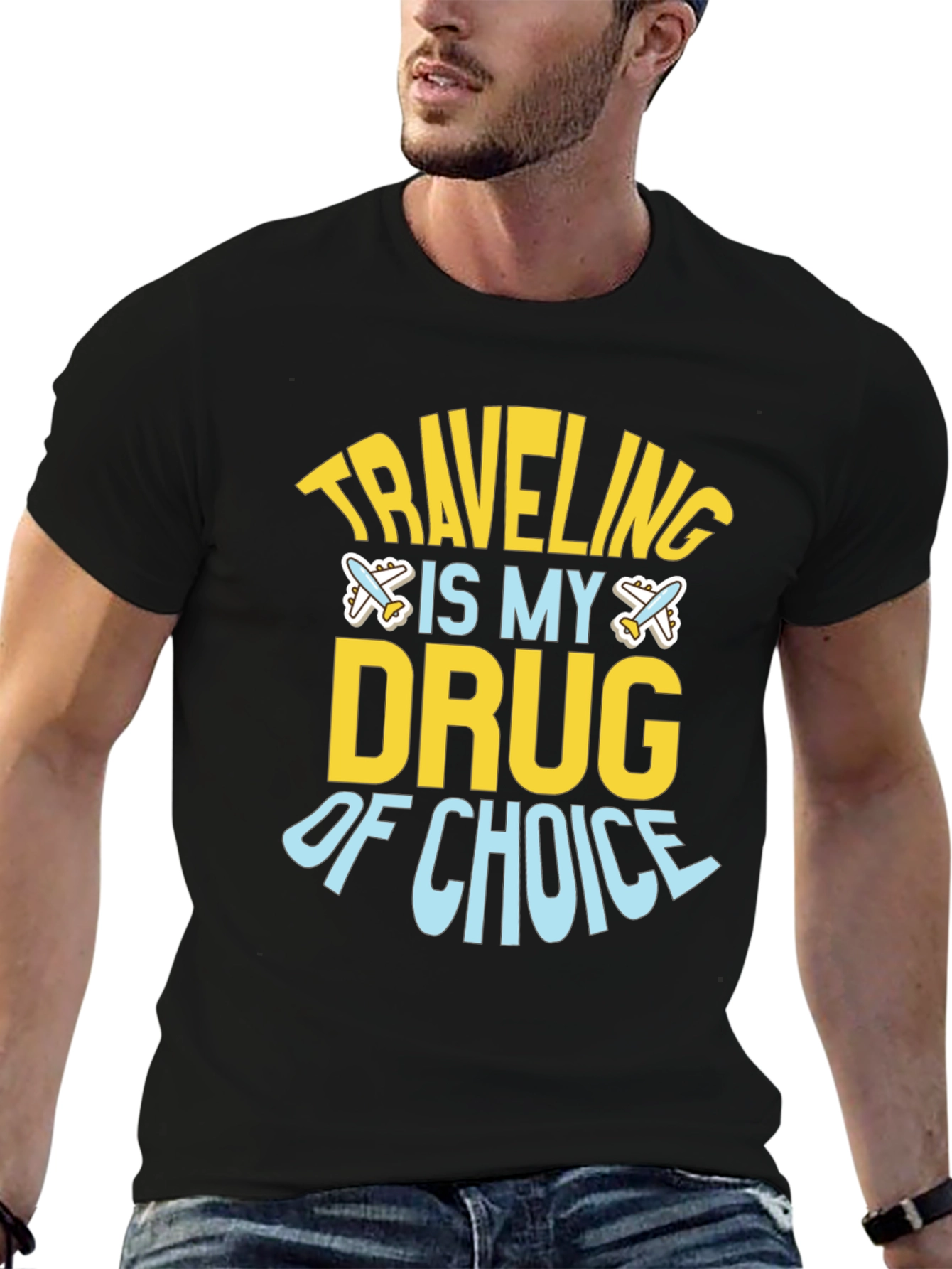 Traveling Is My Drug of Choice Graphic Tee