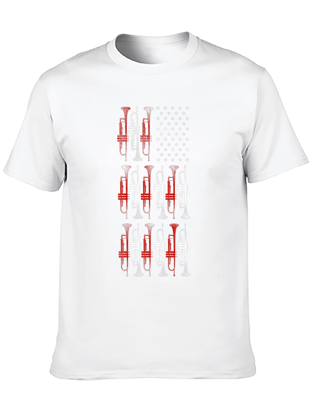 Trumpet American Flag Graphic Tee