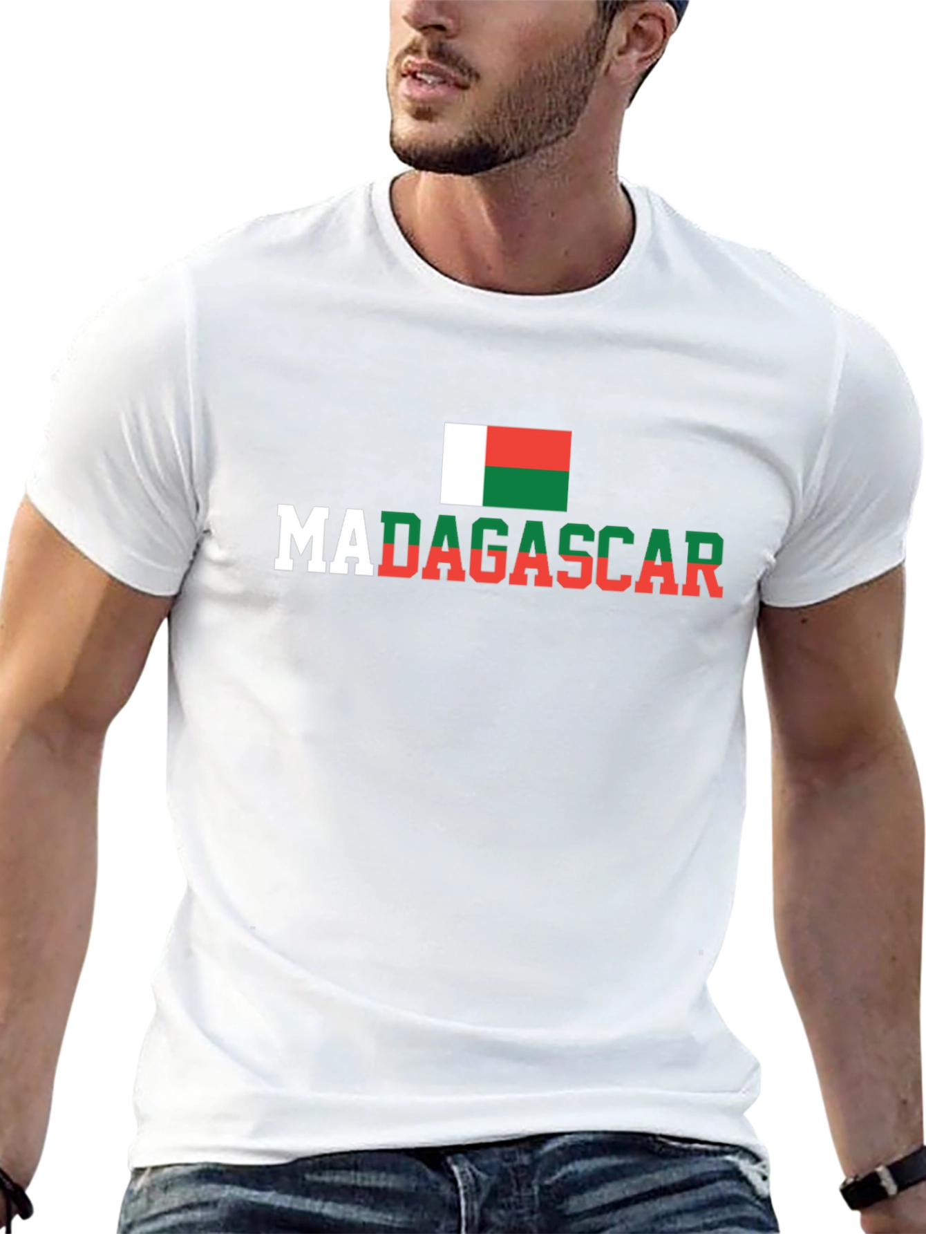 Madagascar Flag Graphic T-Shirt