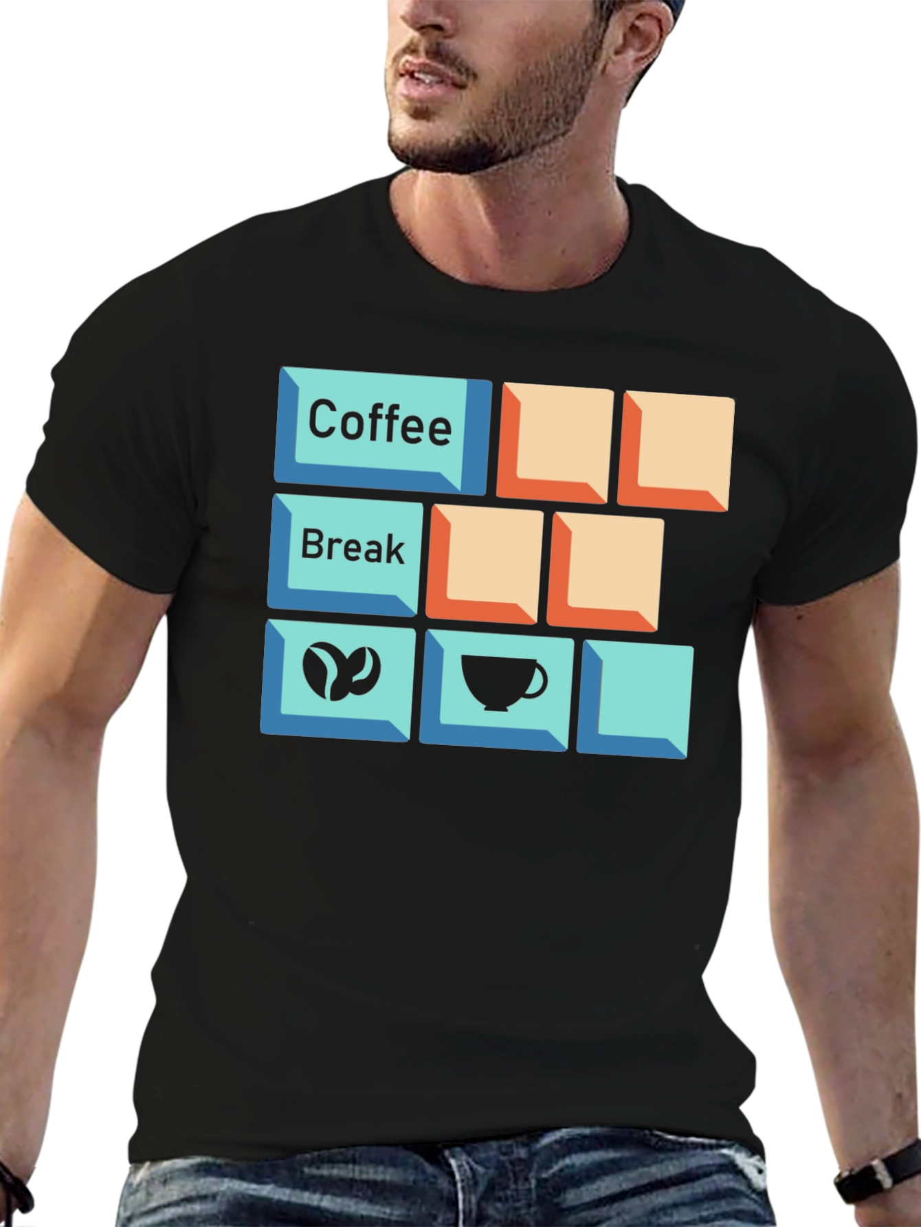 Coffee Break Keyboard T-Shirt - Gamer Gift