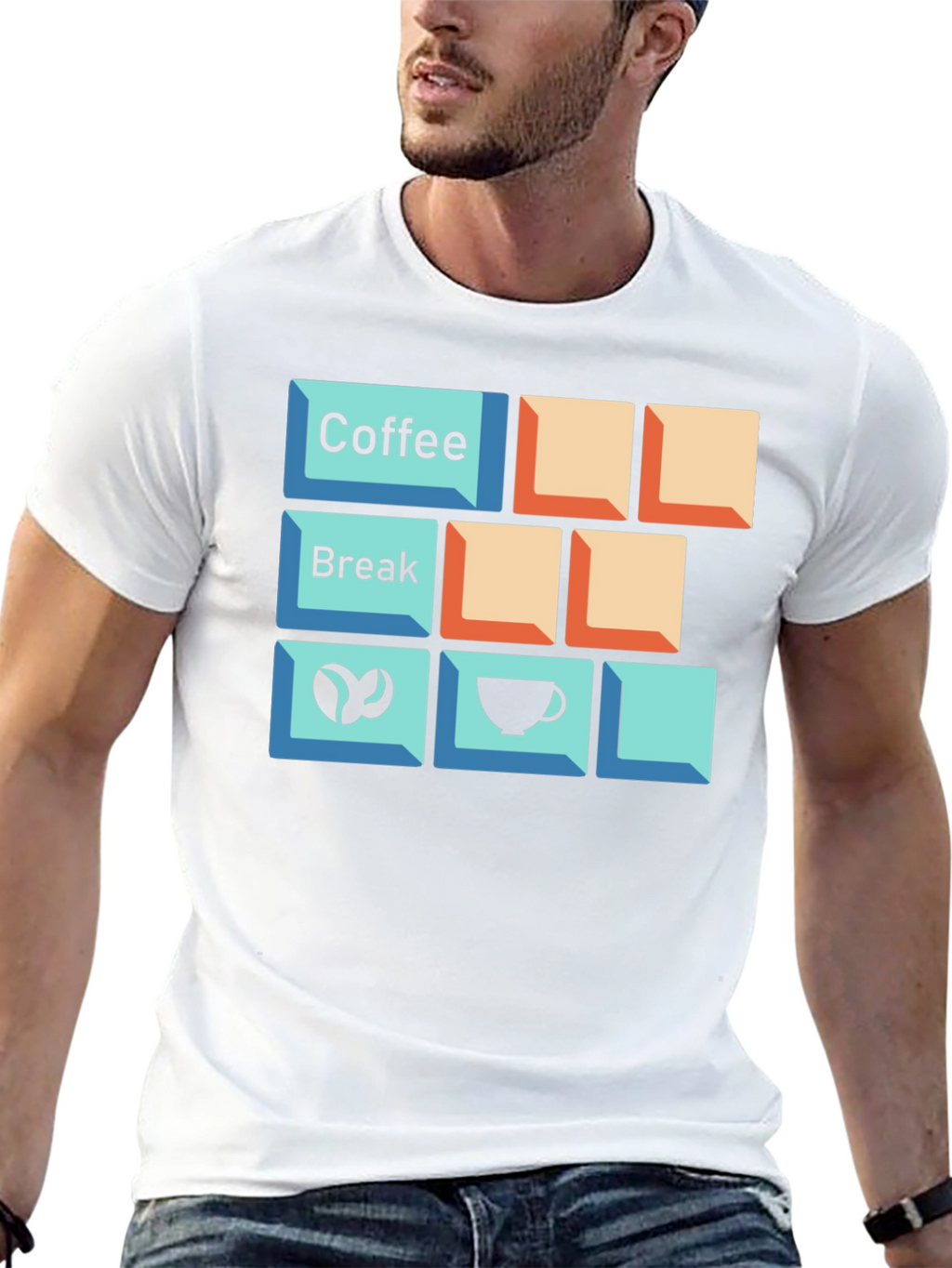 Coffee Break Keyboard T-Shirt - Gamer Gift