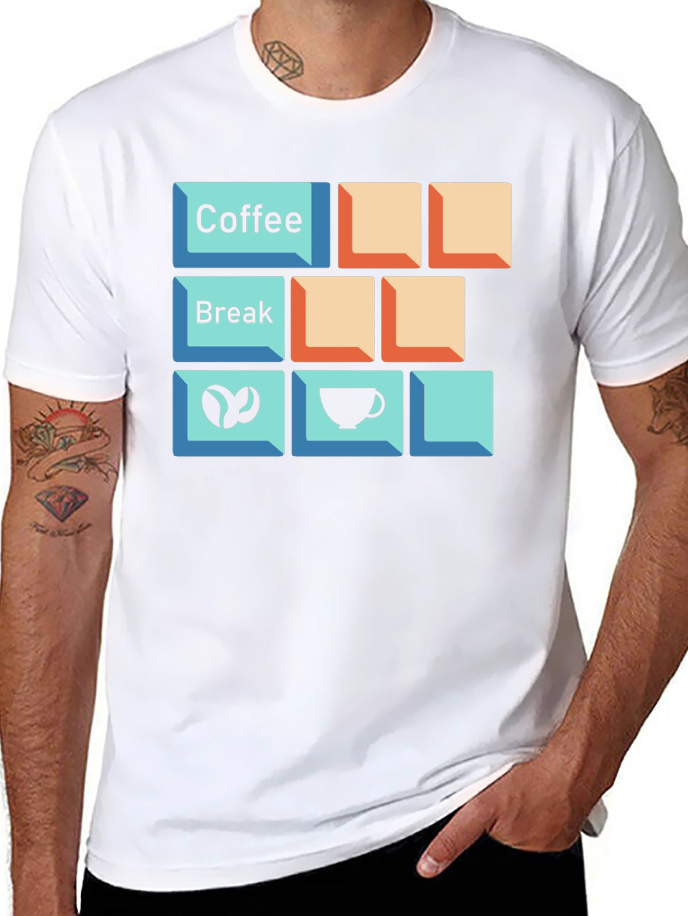 Coffee Break Keyboard T-Shirt - Gamer Gift