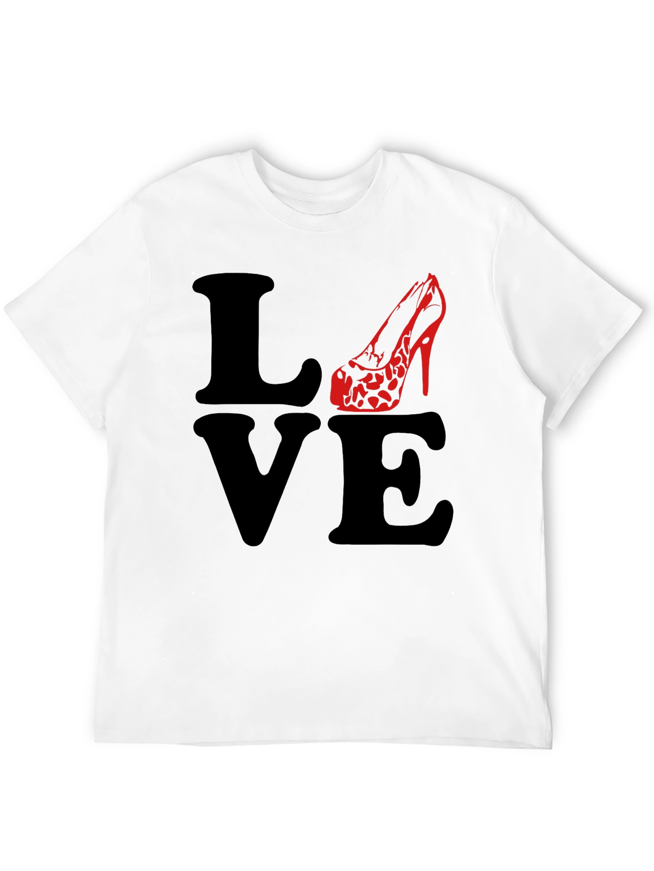 Love High Heel T-Shirt - Black
