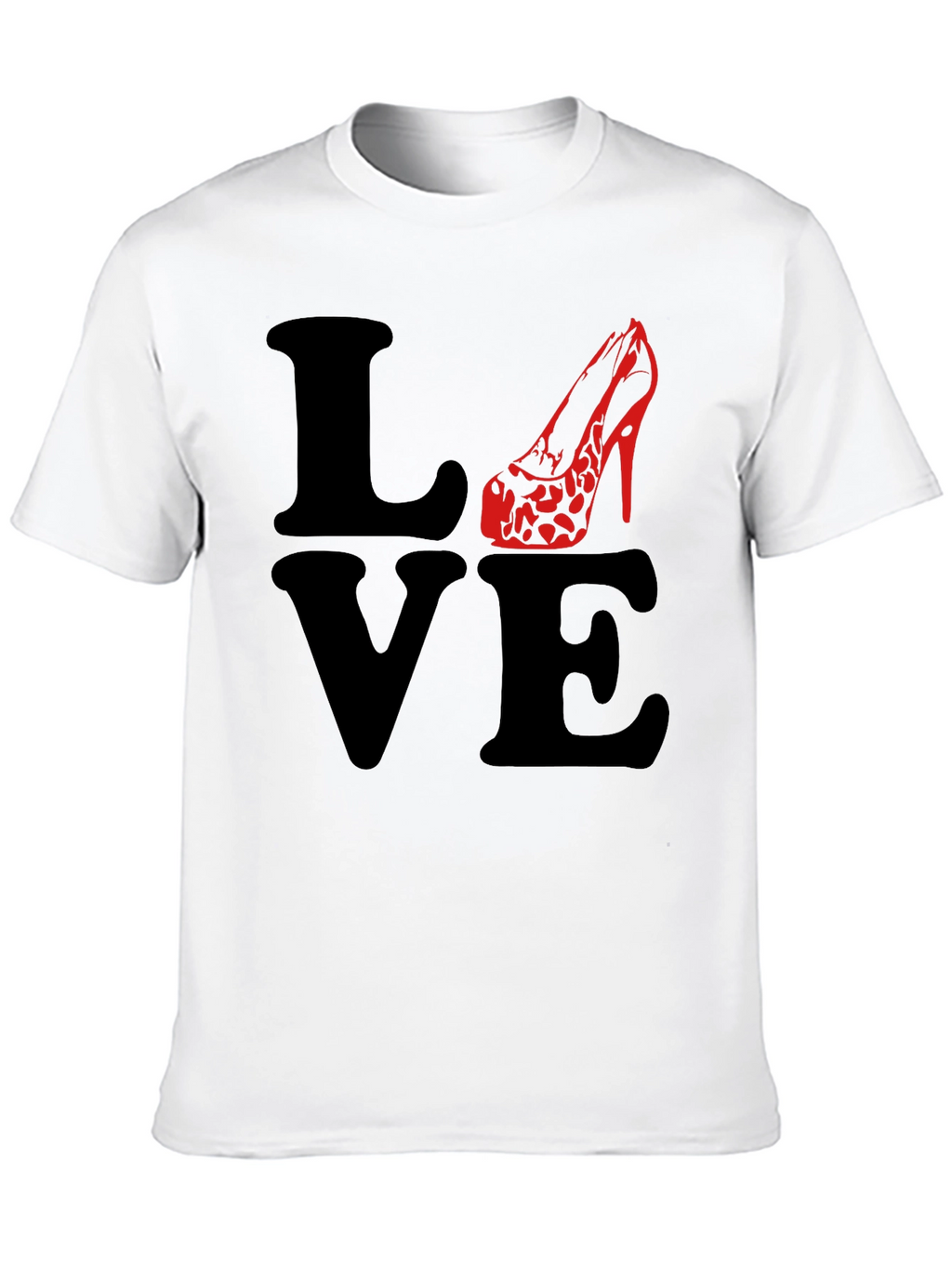 Love High Heel T-Shirt - Black