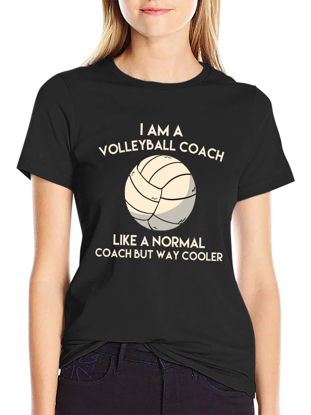 Volleyball Coach Graphic T-Shirt - Cool & Comfortable