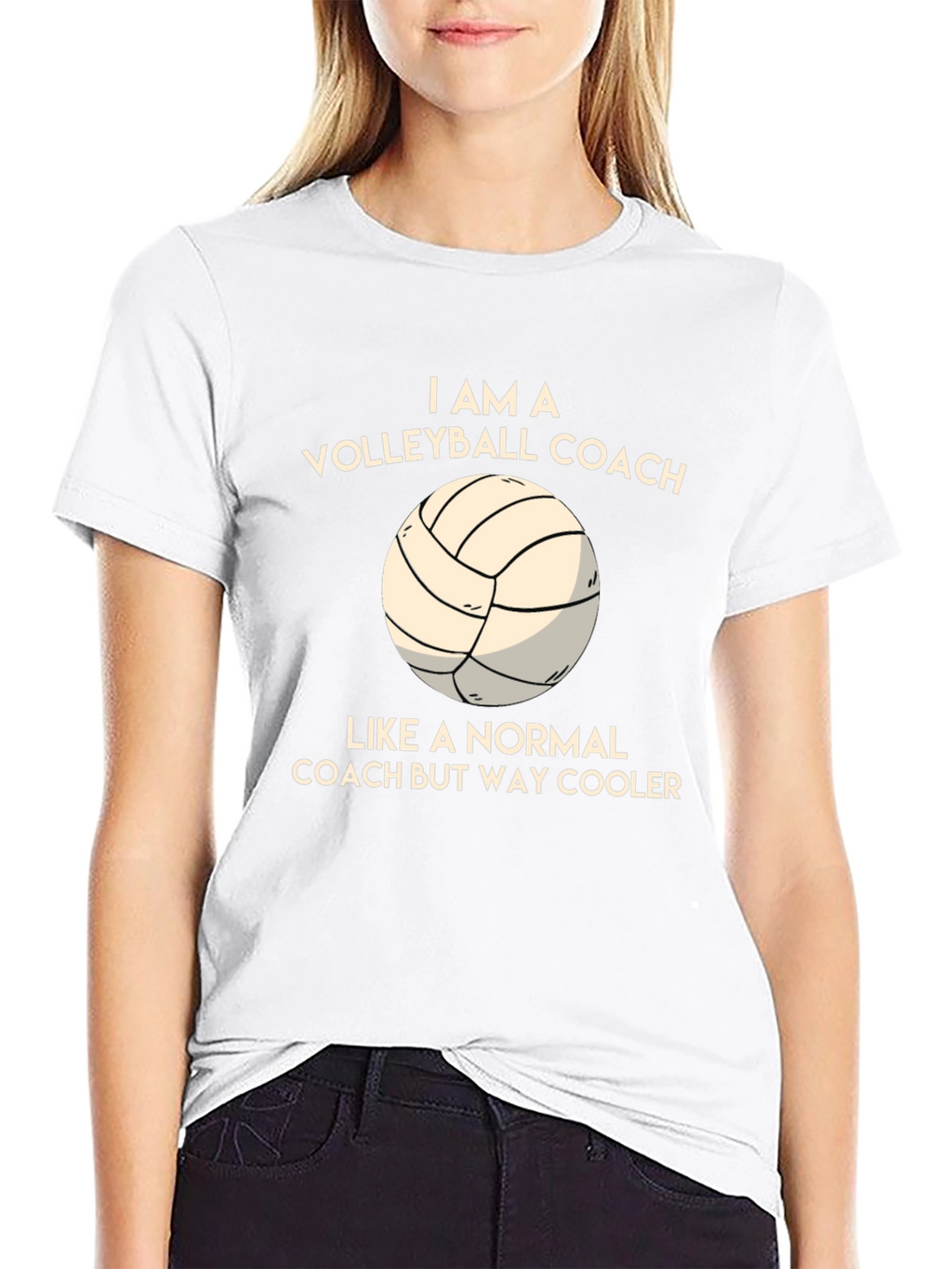 Volleyball Coach Graphic T-Shirt - Cool & Comfortable