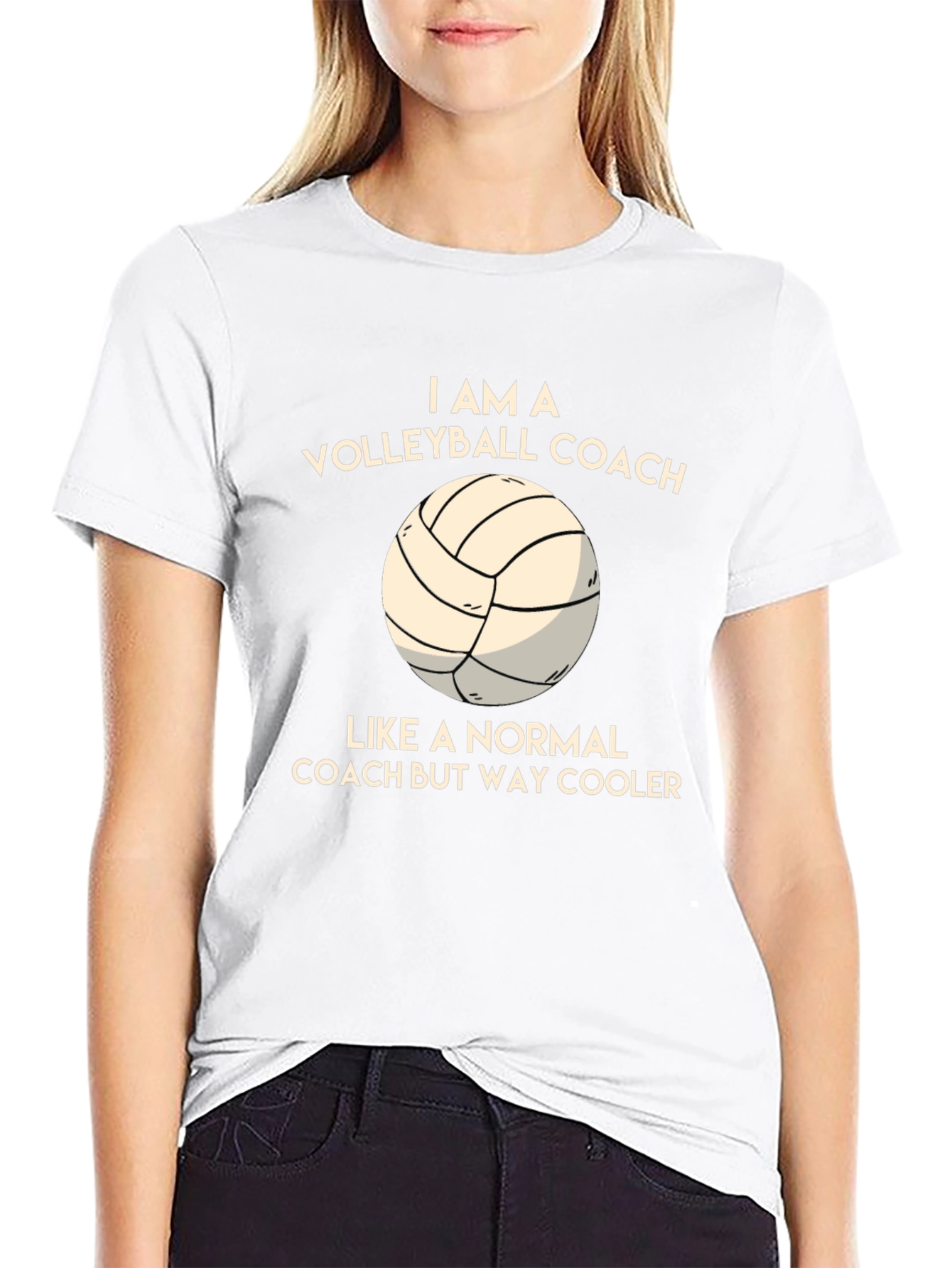 Volleyball Coach Graphic T-Shirt - Cool & Comfortable