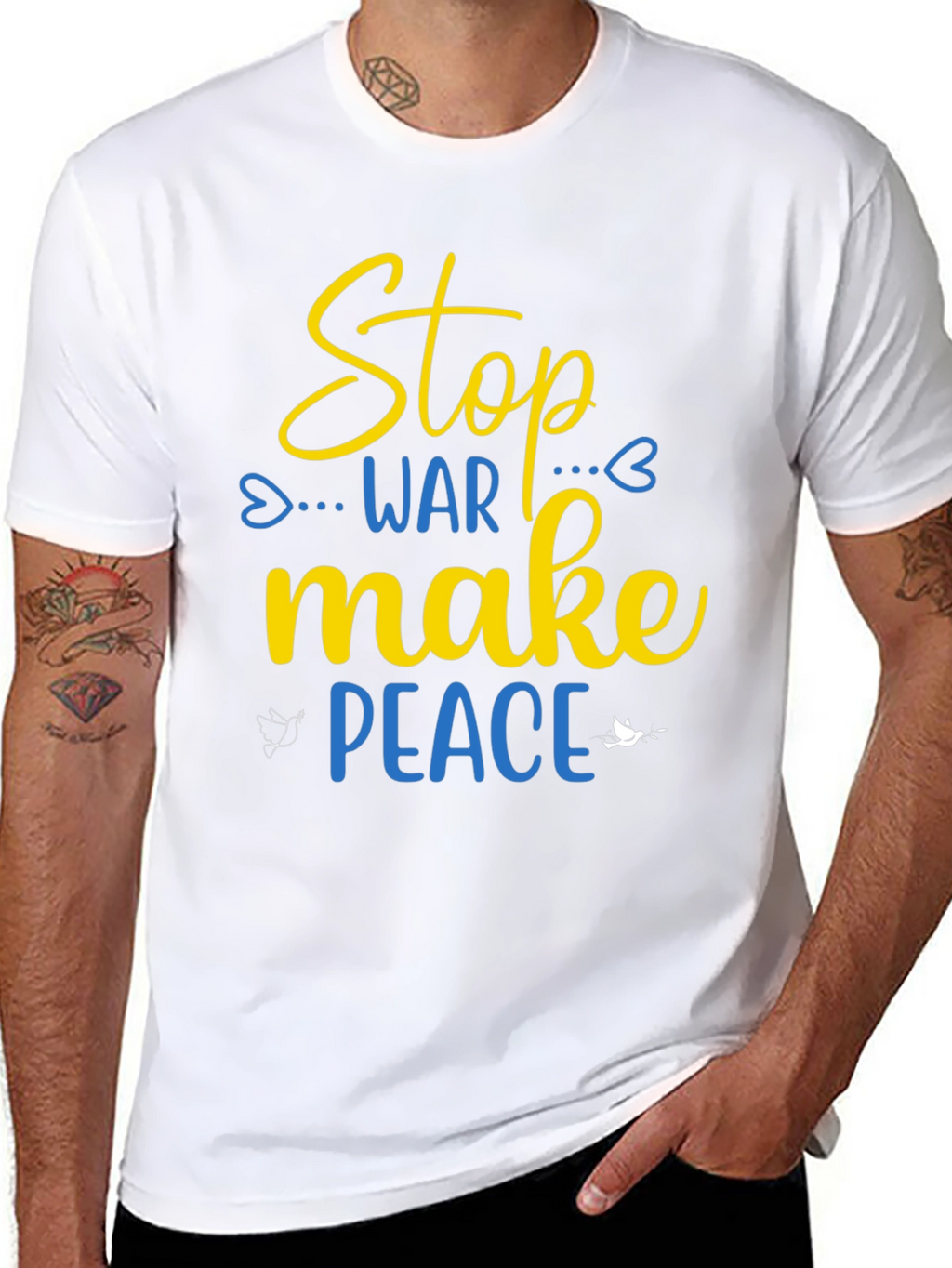 Stop War Make Peace T-Shirt - Support Ukraine
