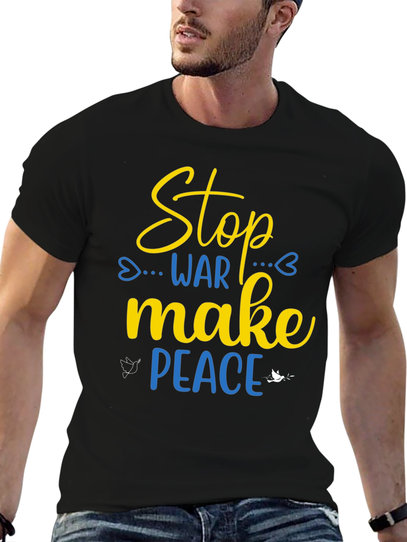 Stop War Make Peace T-Shirt - Support Ukraine