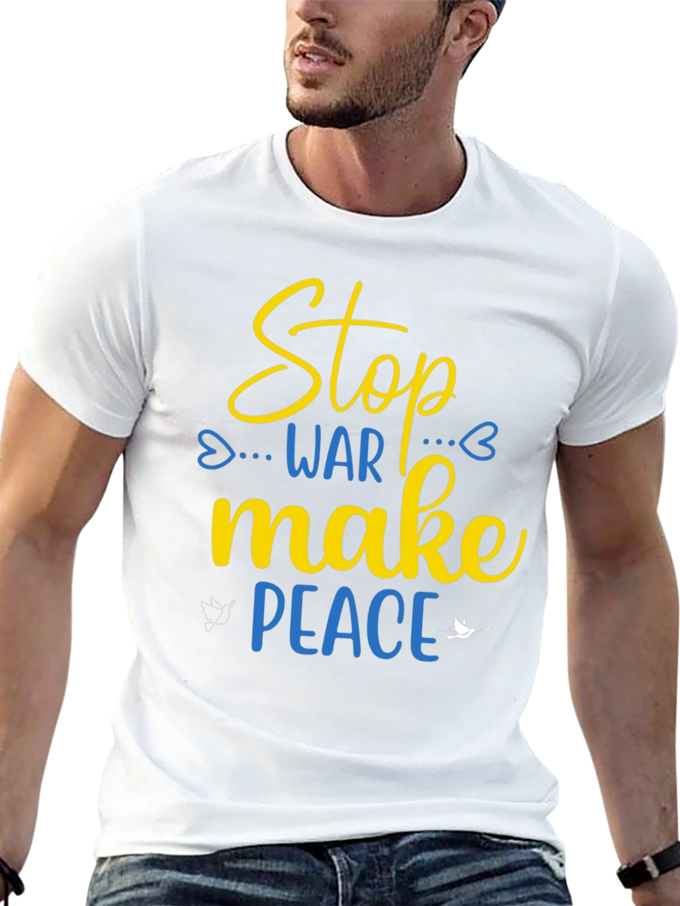 Stop War Make Peace T-Shirt - Support Ukraine